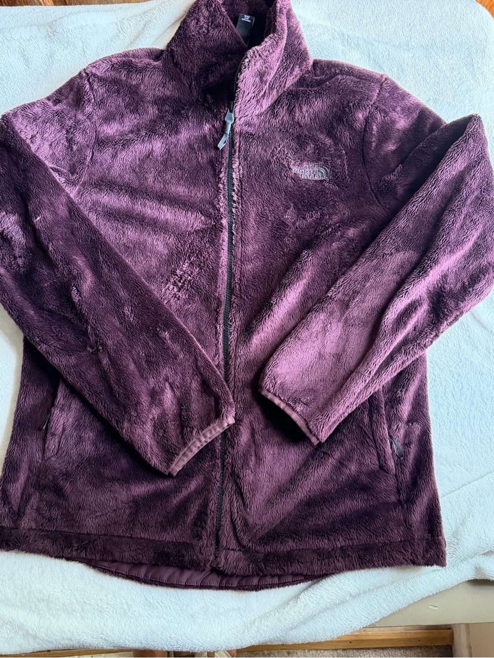 The North Face Plush Fleece Jacket — Plum